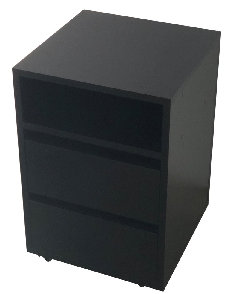 Kontenerek Pod Biurko Do Szafy Z Szufladami Na Kółkach Czarny Daming