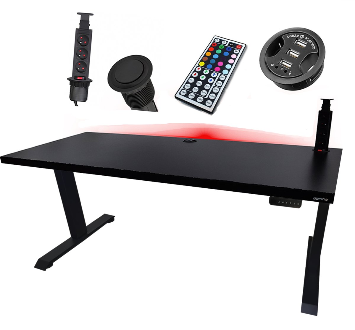 Biurko Elektryczne 120X60 Stabilne Regulowane Loft Metalowe Producent