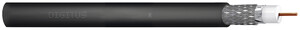 Kabel koncentryczny DIGITUS RG-6, 75 Ohm, ekran (2x folia +oplot 77%), Fca, PE, 500m, czarny, szpula