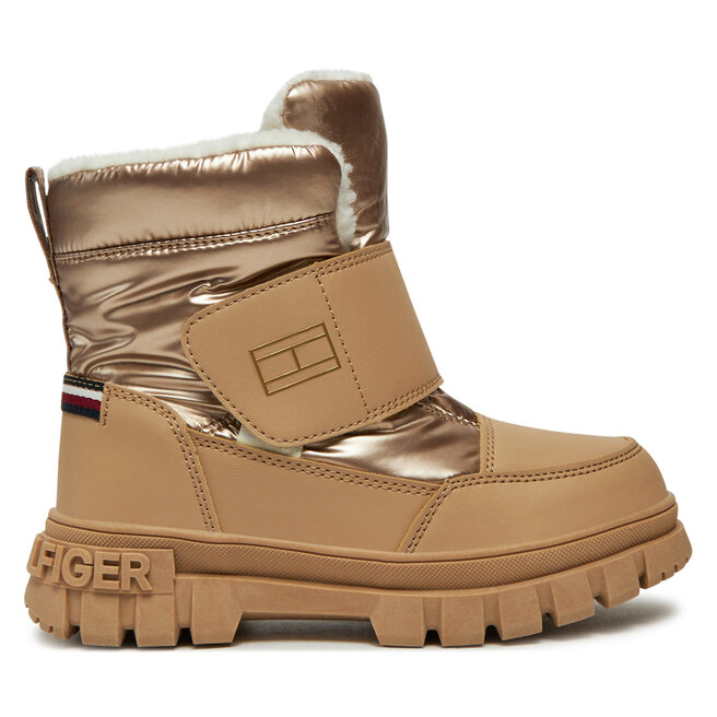 Śniegowce Tommy Hilfiger T1A5-33605-1695 S Beżowy