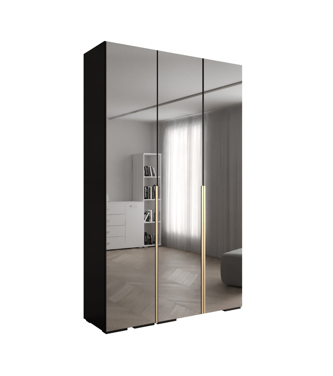 Szafa uchylna Garderoba lustro INOVA 1 150 gł. 47 czarny