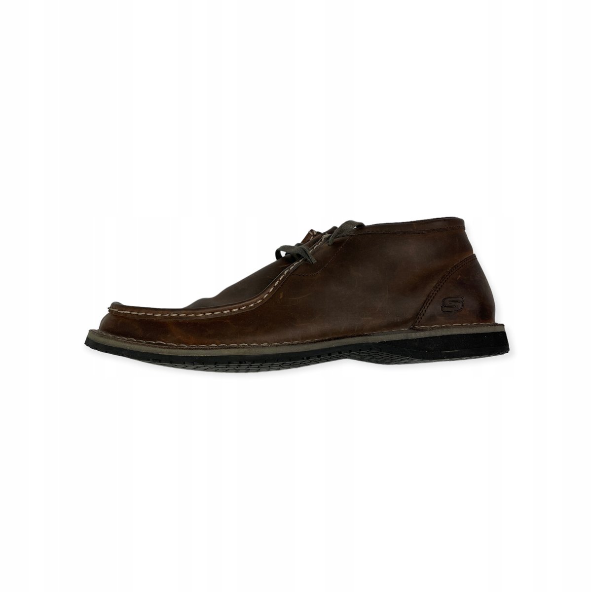 Eleganckie brązowe półbuty męskie SKECHERS 48,5