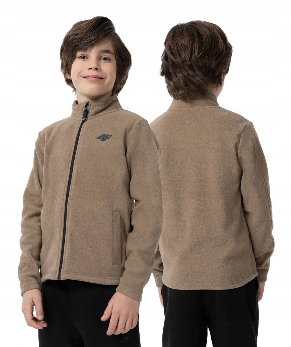 Polar chłopięcy 4F bluza dziecięca ze stójką rozpinana r 164