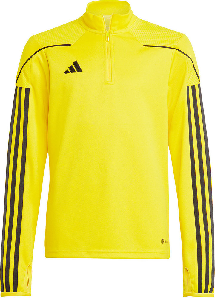Bluza dla dzieci adidas Tiro 23 League Training Top żółto-czarna IC7880-140cm
