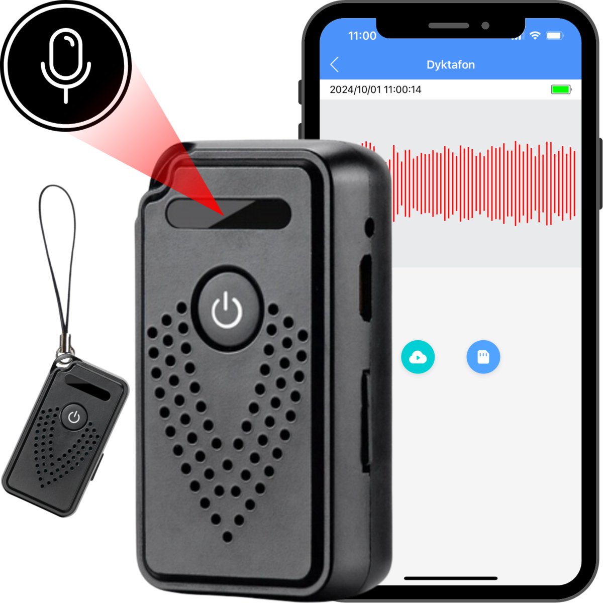 Dyktafon WiFi EL-AR01