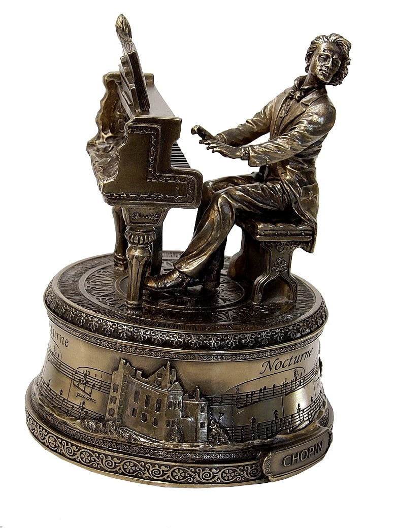 FIGURKA FRYDERYKA CHOPINA Z POZYTYWKĄ GRAJĄCĄ NOKTURN