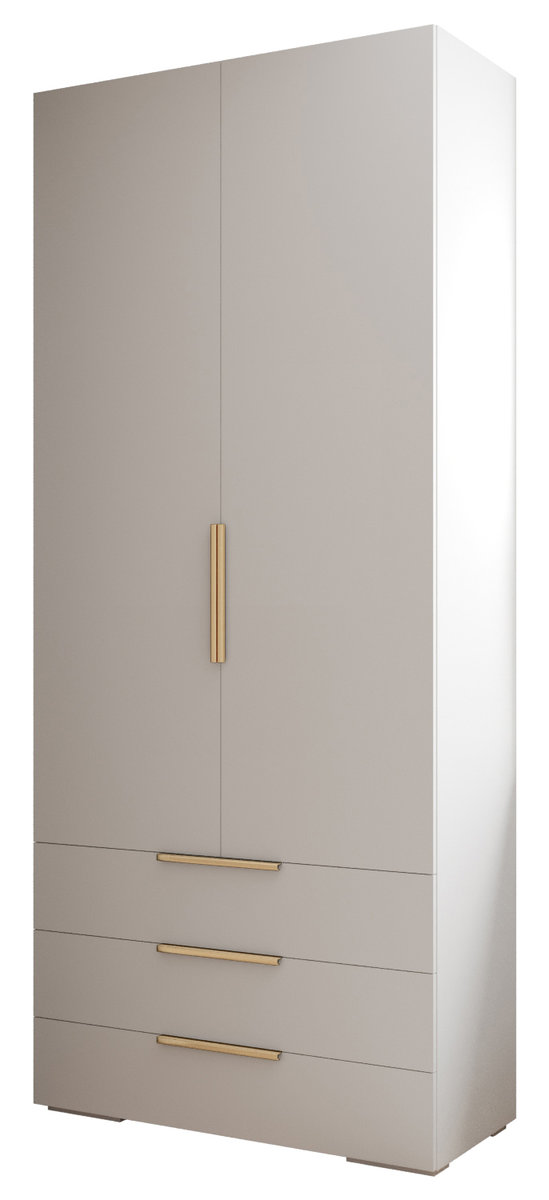 Szafa 2d3sz garderoba INOVA 1 100 gł. 47 biały/złoty