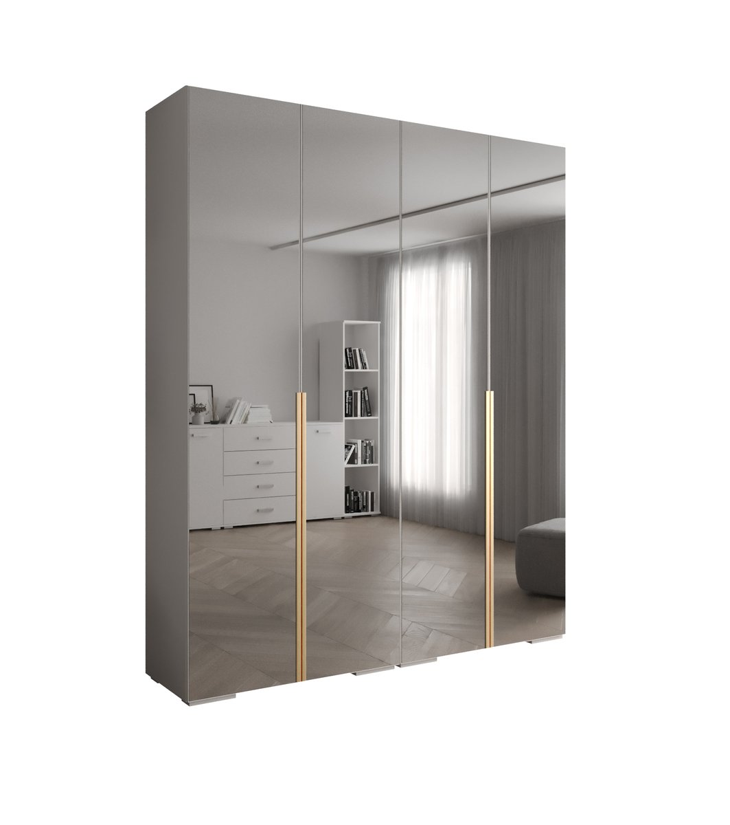 Szafa uchylna Garderoba lustro INOVA 1 200 gł. 47 biały