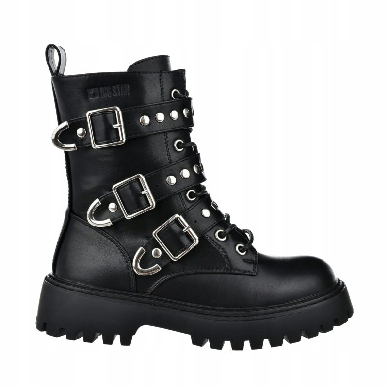 BUTY botki damskie BIG STAR czarne OO274707 wysokie 36