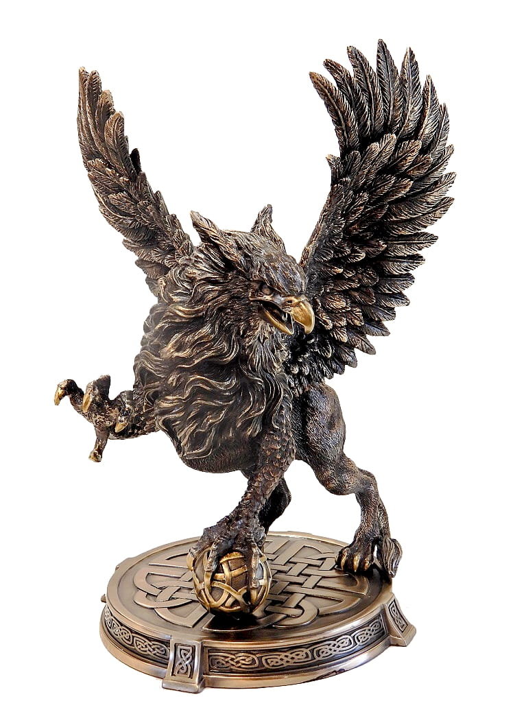 GRYF LEW Z GŁOWĄ ORŁA MITYCZNY STWÓR PIĘKNA FIGURKA VERONESE