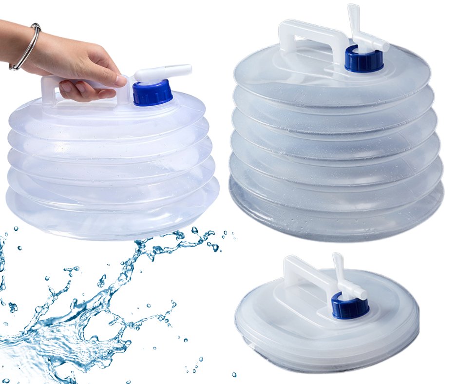 SKŁADANY KANISTER ZBIORNIK NA WODĘ PLASTIKOWY 5 L