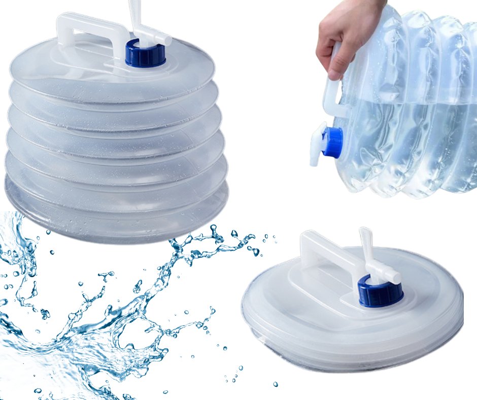 SKŁADANY KANISTER ZBIORNIK NA WODĘ PLASTIKOWY 10 L