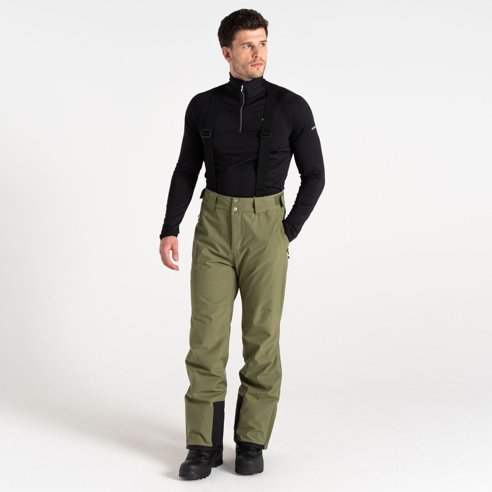 Dare 2b - Męskie Spodnie Narciarskie z Szelkami Achieve II Zielony, Rozmiar: Xxxl