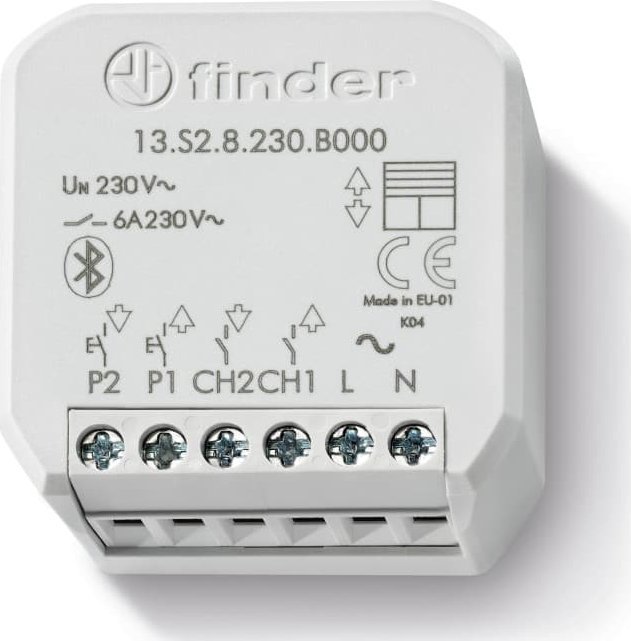 Finder Sterownik rolet bezprzewodowy Yesly Bluetooth/Wi-FI 2Z 6A 230V AC 13.S2.8.230.B000