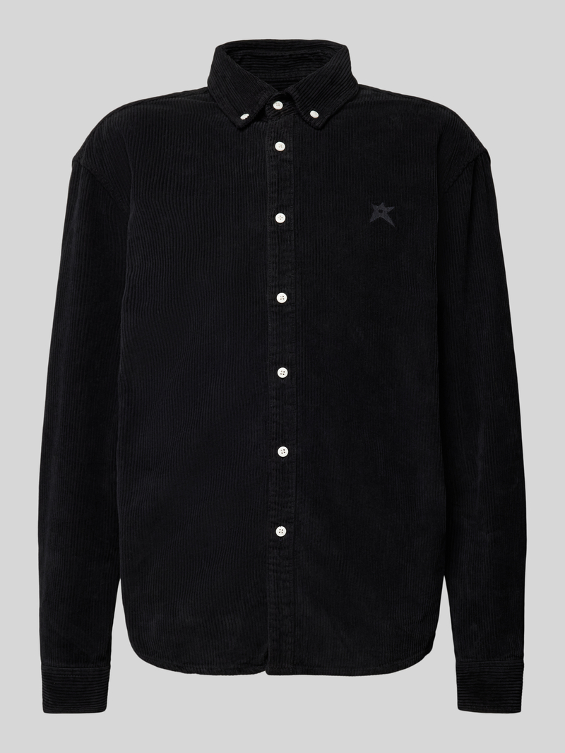 Koszula sztruksowa o kroju regular fit z kołnierzykiem typu button down