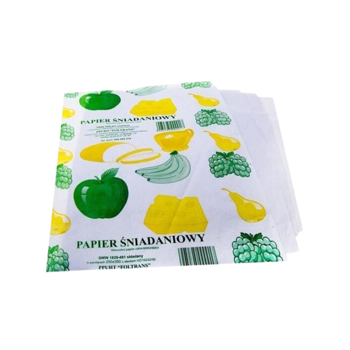Papier Śniadaniowy Składany 25Cmx34Cm 20 Arkuszy Do Pakowania Żywności