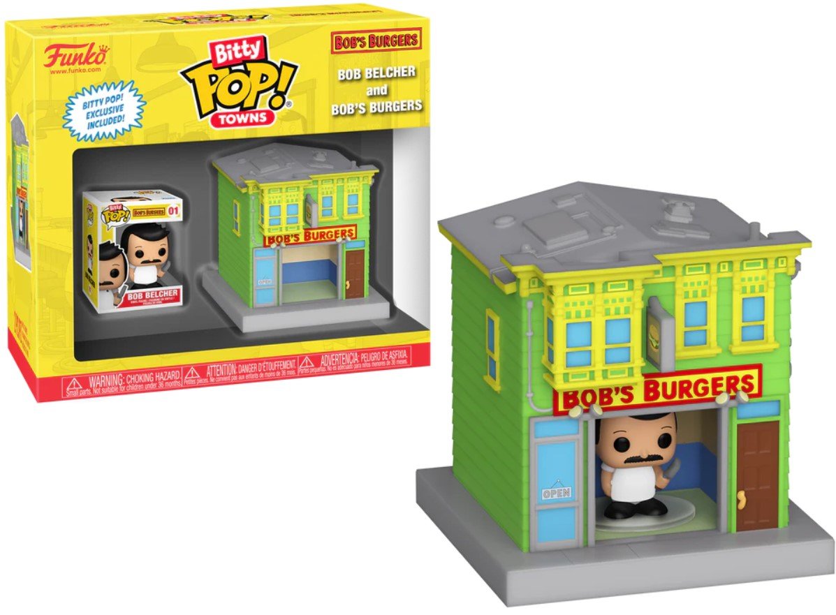 funko pop! bob's burger bitty pop town bob belcher and bob's burgers