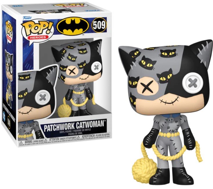 funko pop! dc patchwork - pop heroes n° 509 - catwoman