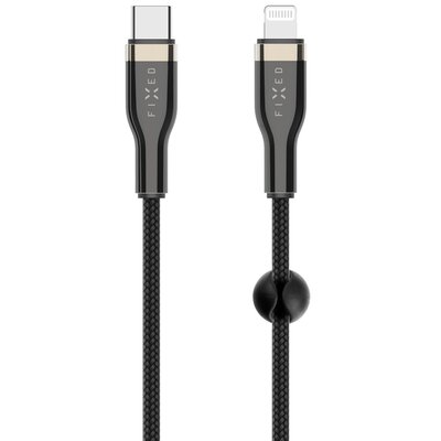 Fixed Kabel USB-C/Lightning s podporou PD MFI 12m FIXDB-CL12-BK Czarny