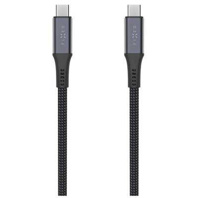 Kabel pleciony USB-C - USB-C FIXED 240W 2 m Szary