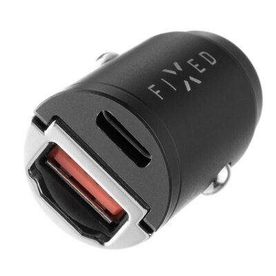 Fixed Zasilacz samochodowy USB-C PD USB QC 3.0 30W FIXCC30M-CU-BK