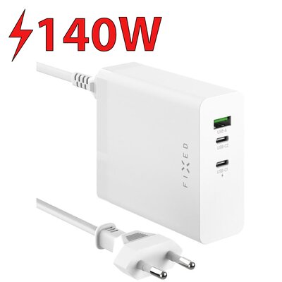 Ładowarka sieciowa FIXED Charging Station 140W Biały | Bezpłatny transport