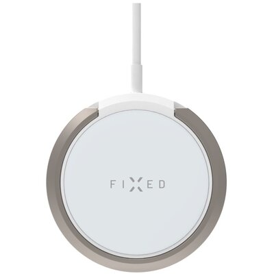 Bezprzewodowa ładowarka FIXED MagPad s podporou uchycení MagSafe a stojánkem, 15W (FIXMPAD2-WH) Biała
