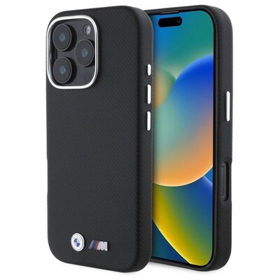 Etui BMW M Edition Kevlar Wrapped Metal do Apple iPhone 16 Pro Max Czarny | Bezpłatny transport