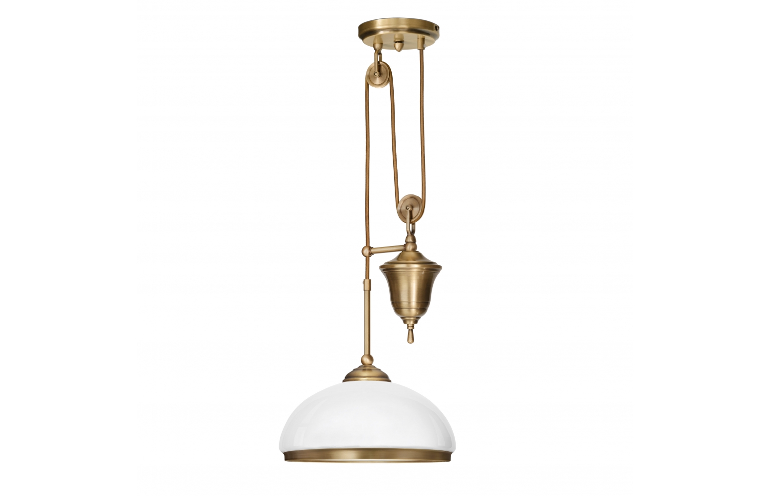 Patynowana lampa z przeciwwagą z mosiądzu CR-S1P