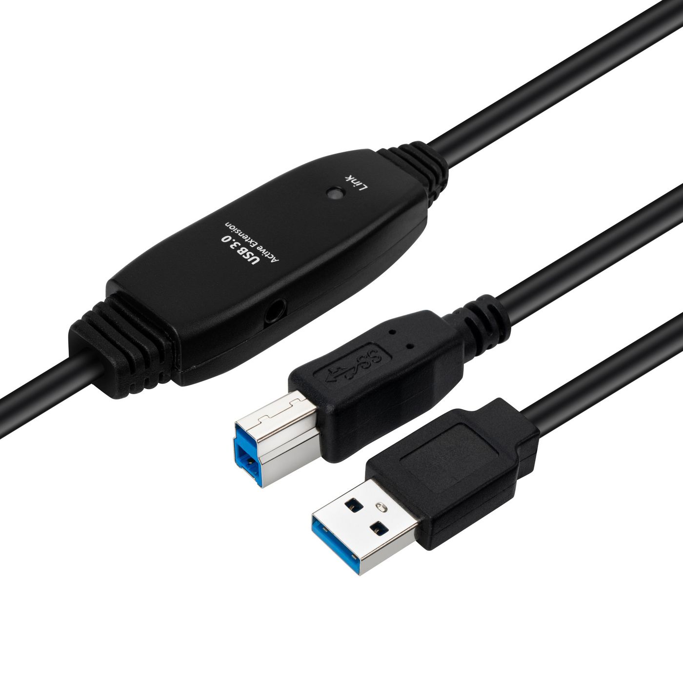 Microconnect USB3.0AB10B kabel USB USB 3.2 Gen 1 (3.1 Gen 1) 10 m USB A USB B Czarny