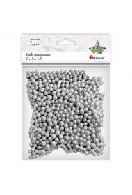 Kulki styropianowe 5/7mm 135szt srebrne