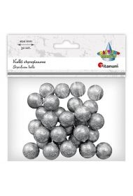 Kulki styropianowe 20mm 30szt srebrne