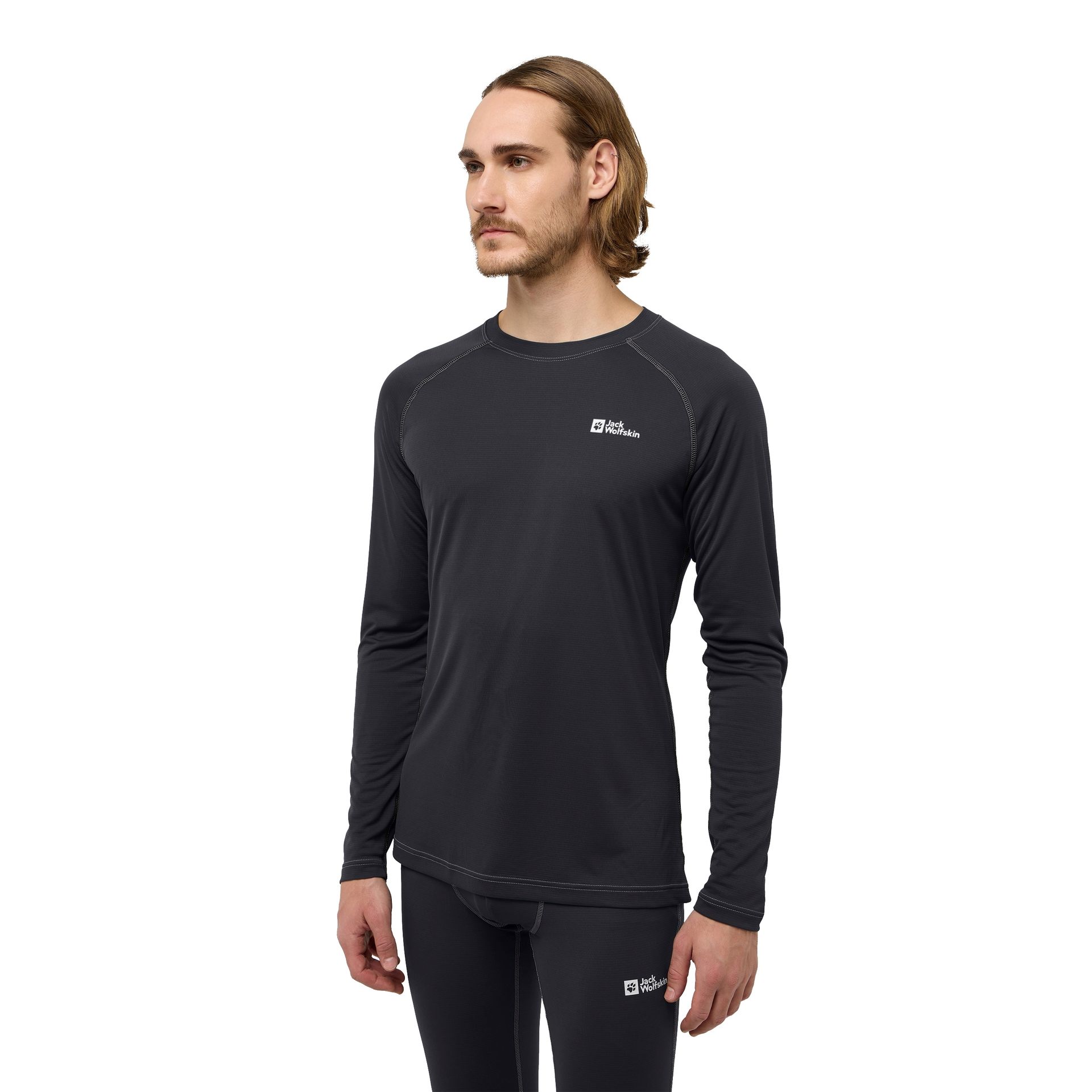 Męska koszulka z długim rękawem Jack Wolfskin INFINITE LIGHT LS M black - XL
