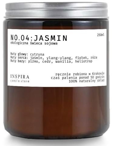 Gri Inspi, Świeca Sojowa Zapachowa No.04:jasmin 250ml