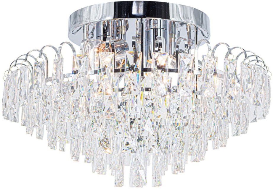Kryształowa plafoniera do salonu 6773/6A 8C z serii MONACO