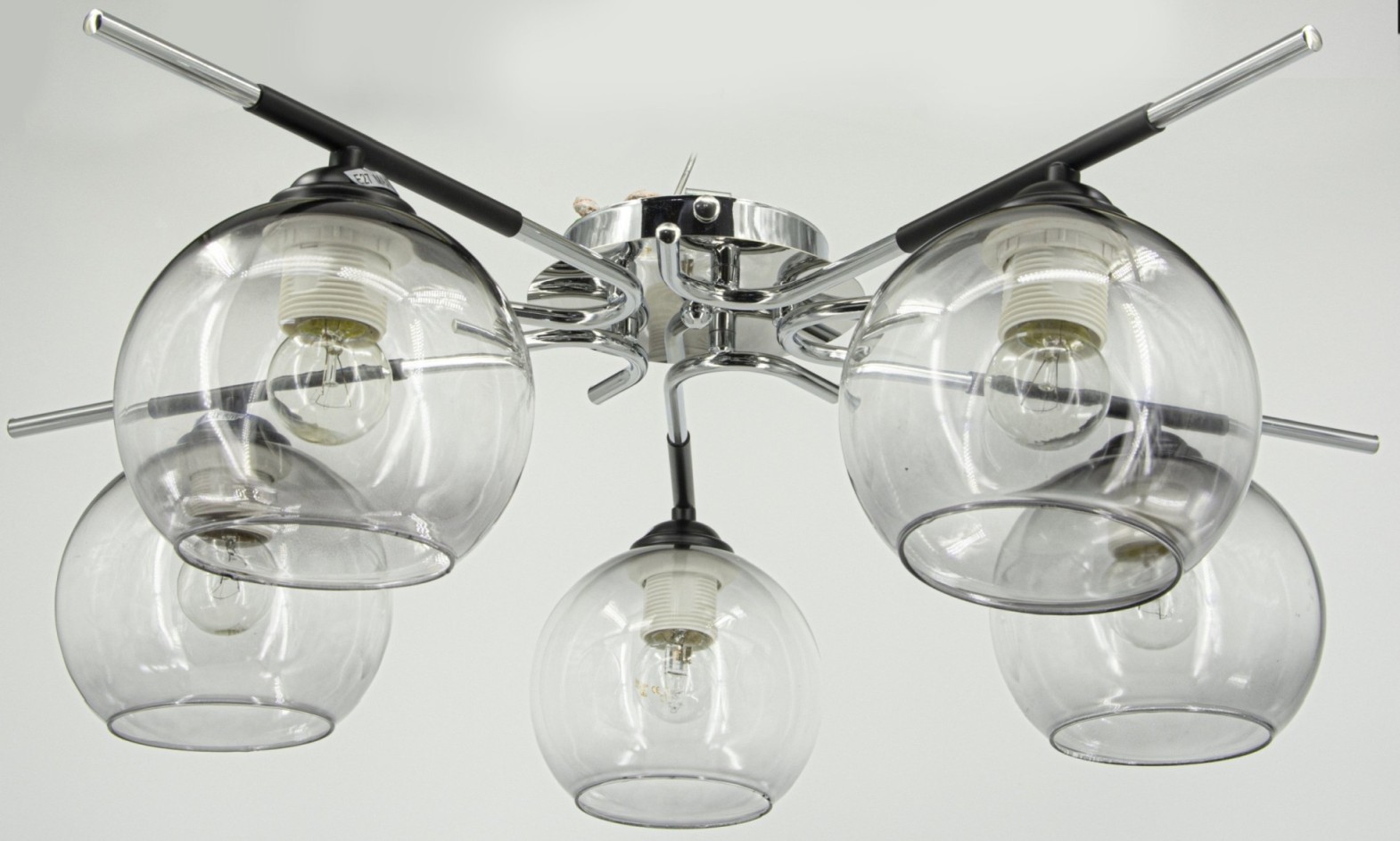 Lampa sufitowa z otwartymi kloszami 1955/5 8C BL z serii IKER