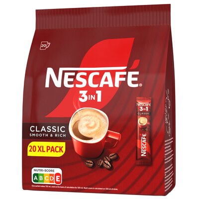 Nescafe 3in1 Classic Rozpuszczalny napój kawowy 20 x 16,5 g