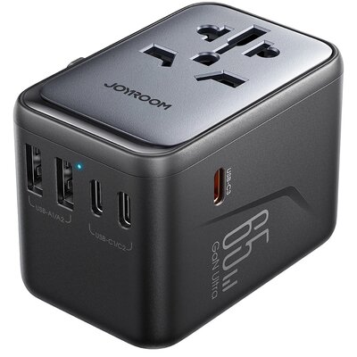 Adapter podróżny JOYROOM JR-TCW02 65W Czarny | Bezpłatny transport