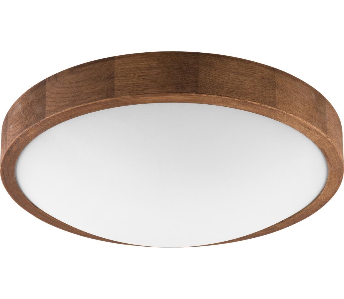 Brilagi - LED Plafon CARVALHO SLIM 2xE27/60W/230V dąb śr. 37 cm