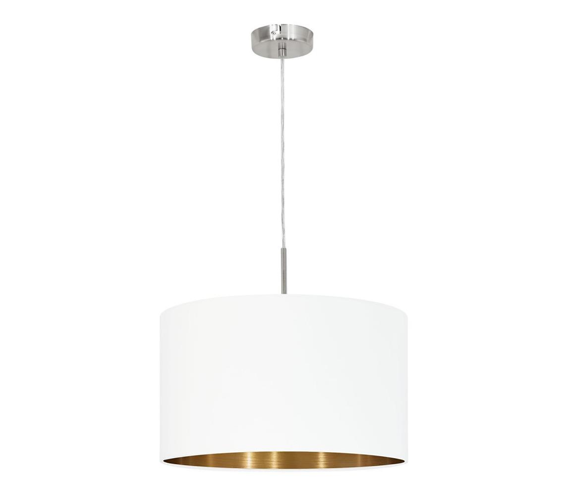 Eglo 78695 - Żyrandol na lince PASTERI 1xE27/60W/230V biały