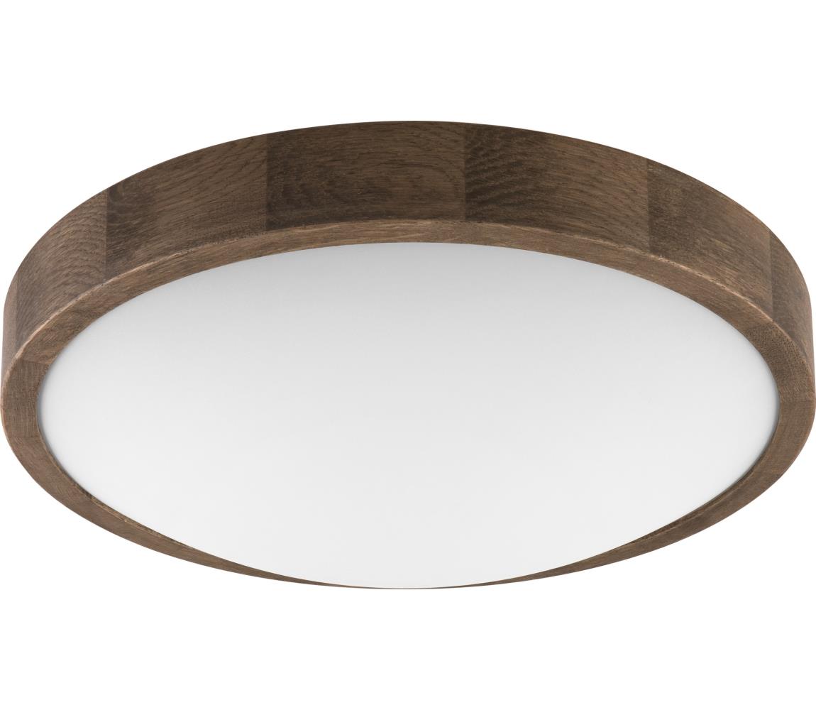 Brilagi - LED Plafon CARVALHO SLIM 2xE27/60W/230V dąb śr. 37 cm