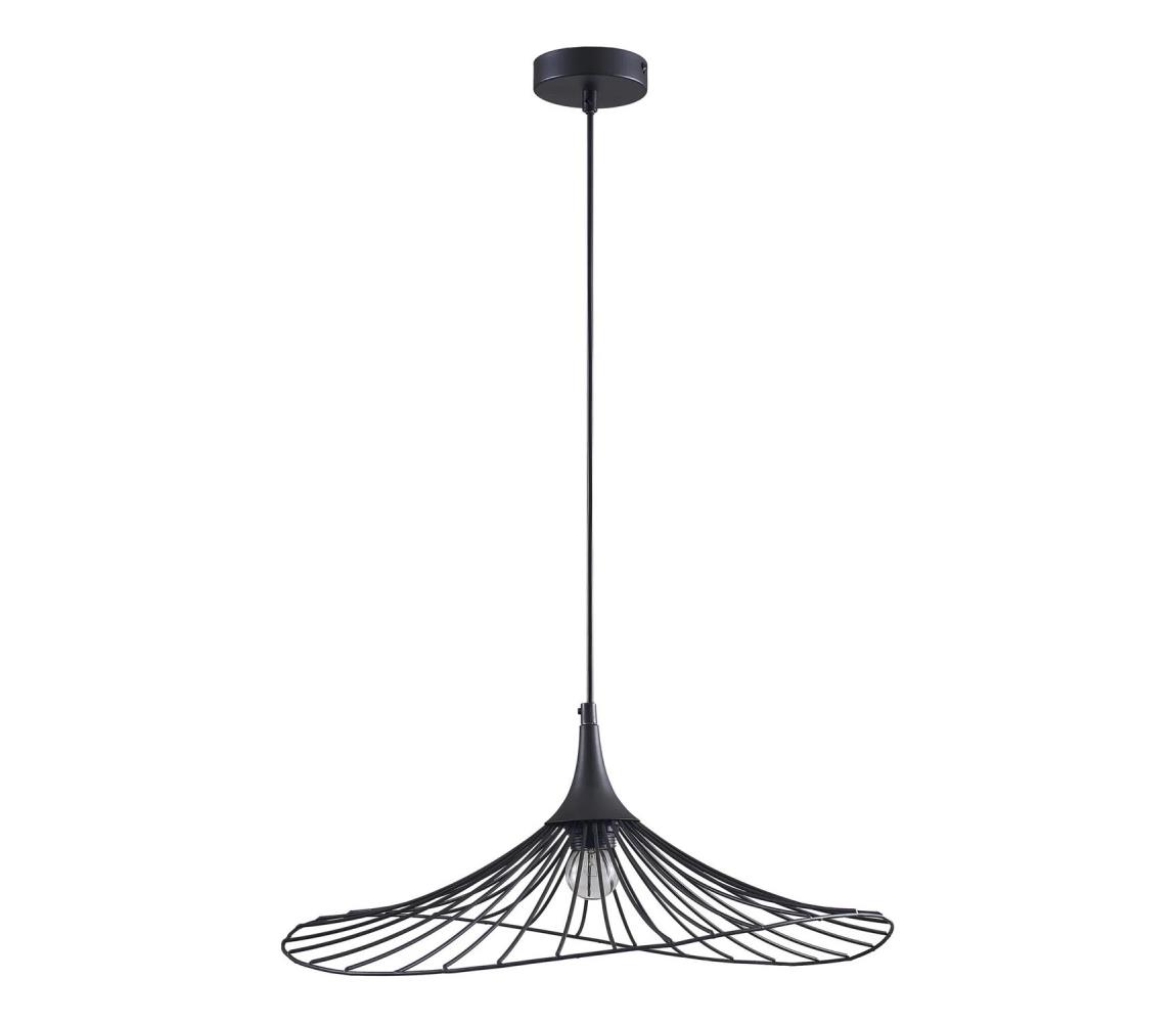 Żyrandol na lince ARIELLE 1xE27/20W/230V śr. 50 cm czarny