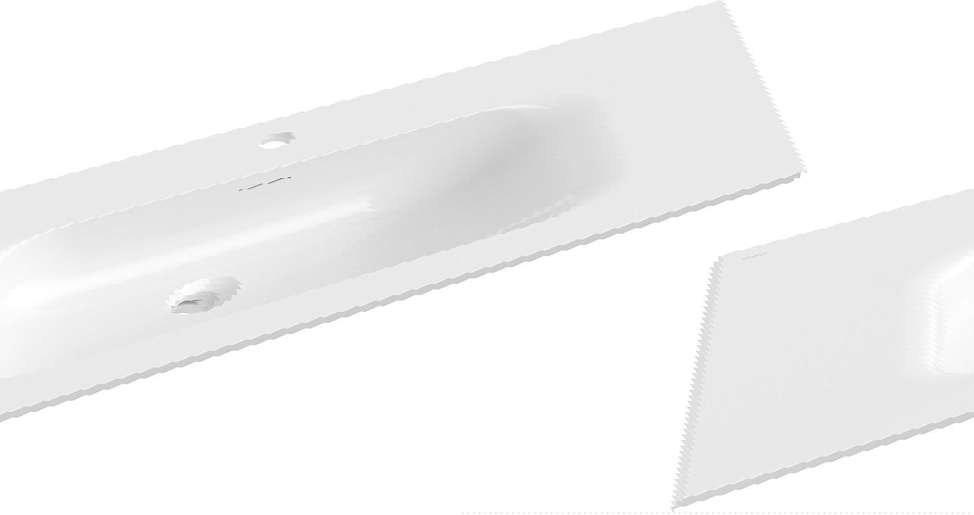 Mexen Vela umywalka wpuszczana w blat 101 x 46,5 cm, biała połysk - 25231000
