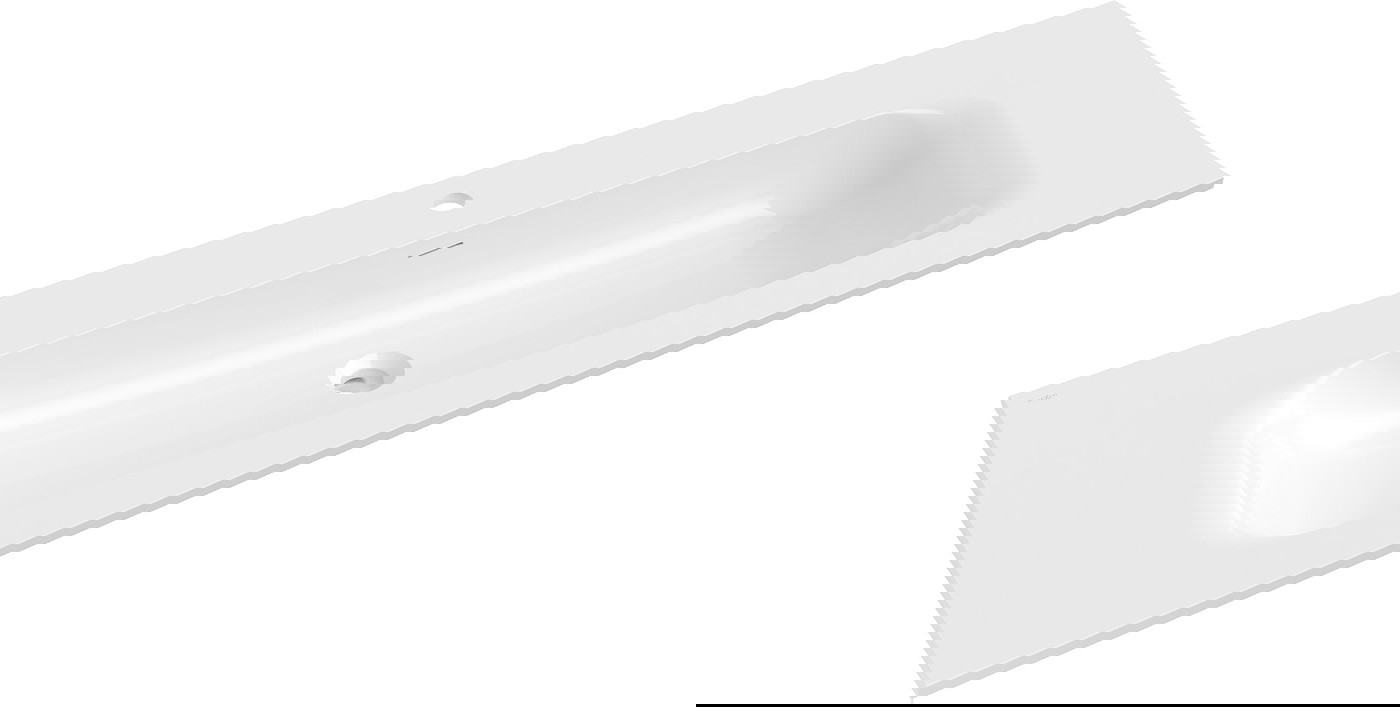 Mexen Vela umywalka wpuszczana w blat 141 x 46,5 cm, biała połysk - 25231400