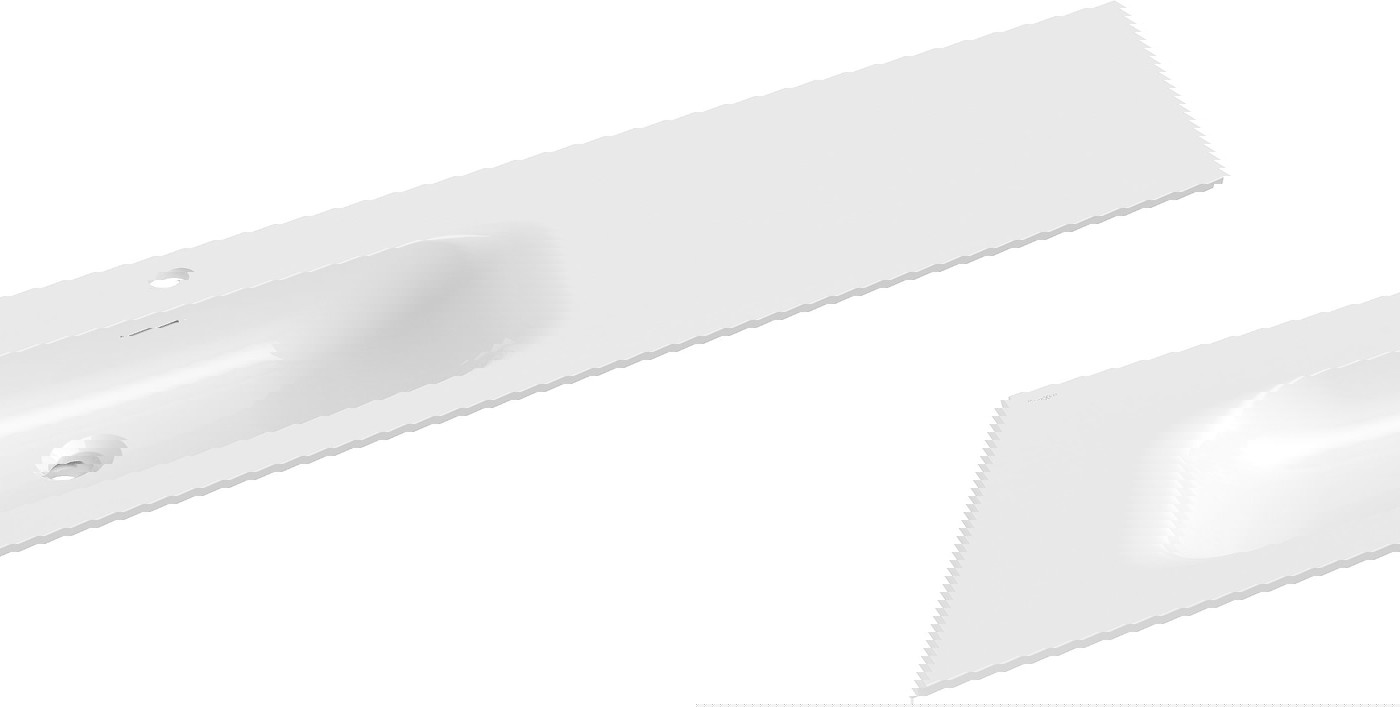Mexen Vela umywalka wpuszczana w blat lewa 141 x 46,5 cm, biała połysk - 25231400L