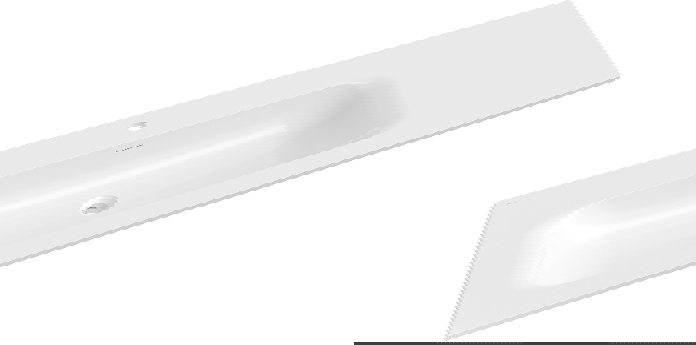 Mexen Vela umywalka wpuszczana w blat lewa 161 x 46,5 cm, biała połysk - 25231600L