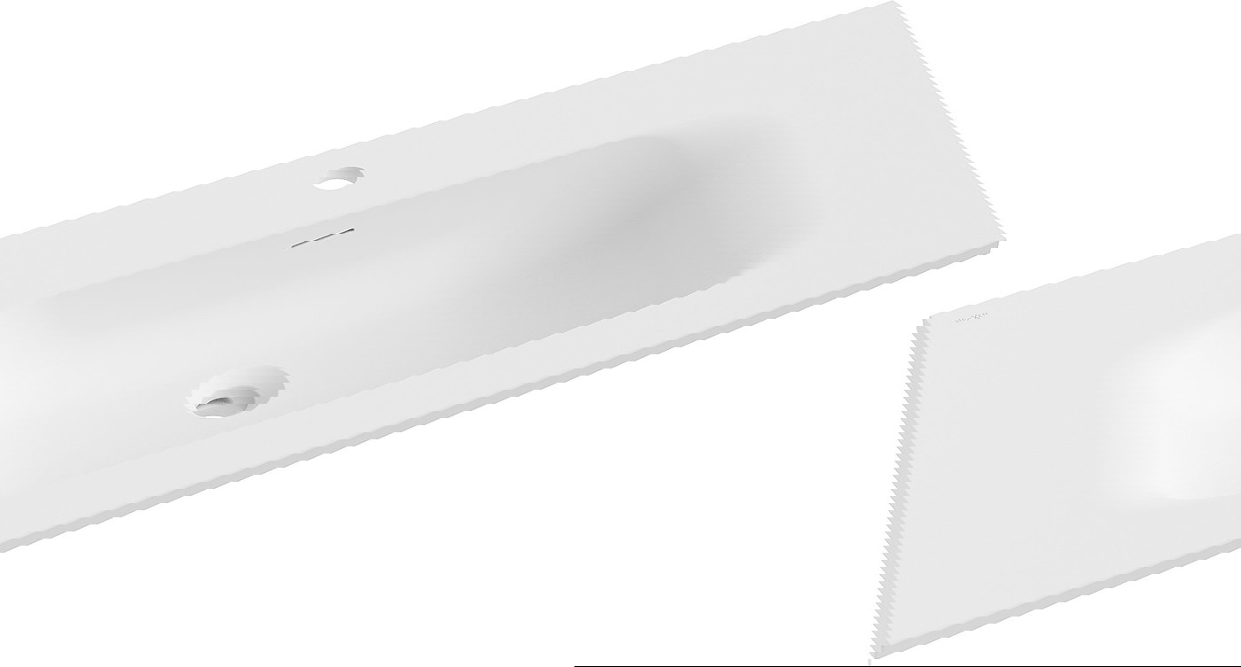 Mexen Vela umywalka wpuszczana w blat 91 x 46,5 cm, biała mat - 25239001