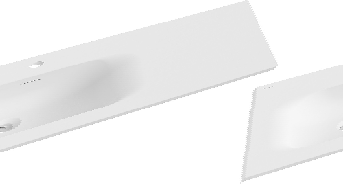 Mexen Vela umywalka wpuszczana w blat lewa 91 x 46,5 cm, biała mat - 25239001L