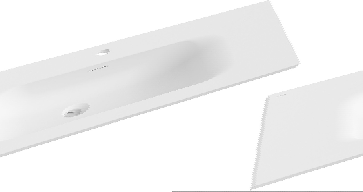 Mexen Vela umywalka wpuszczana w blat 101 x 46,5 cm, biała mat - 25231001