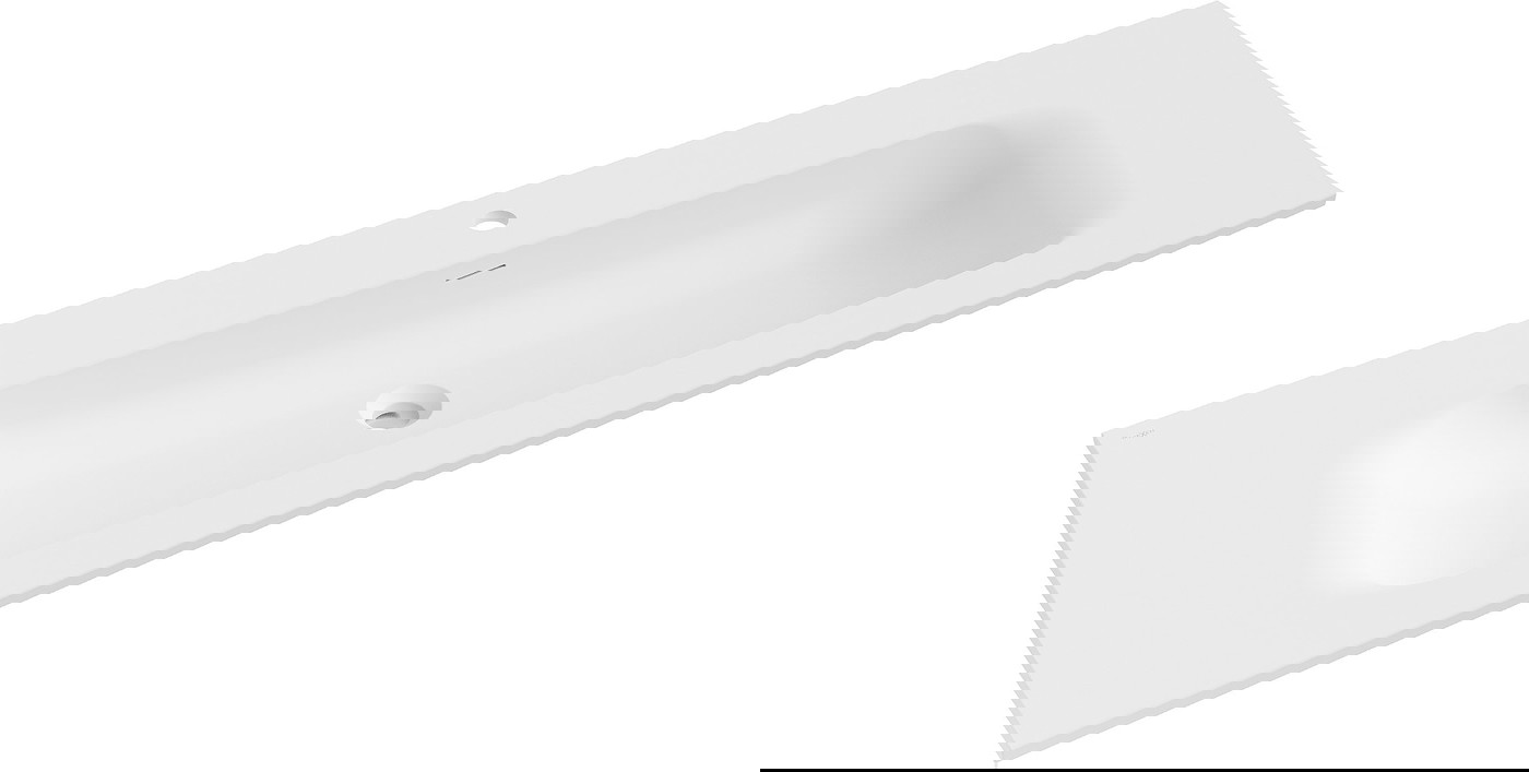 Mexen Vela umywalka wpuszczana w blat 141 x 46,5 cm, biała mat - 25231401